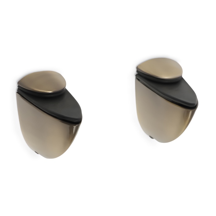 Полкодержатель CAPPIO «Пеликан», 41×40×23 мм, 2 шт., цвет бронза